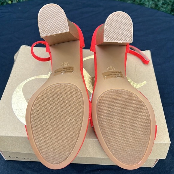 Charlotte RUSSE ORANGE HEELS - Picture 5 of 5